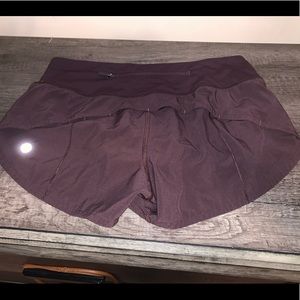 lululemon dark purple shorts